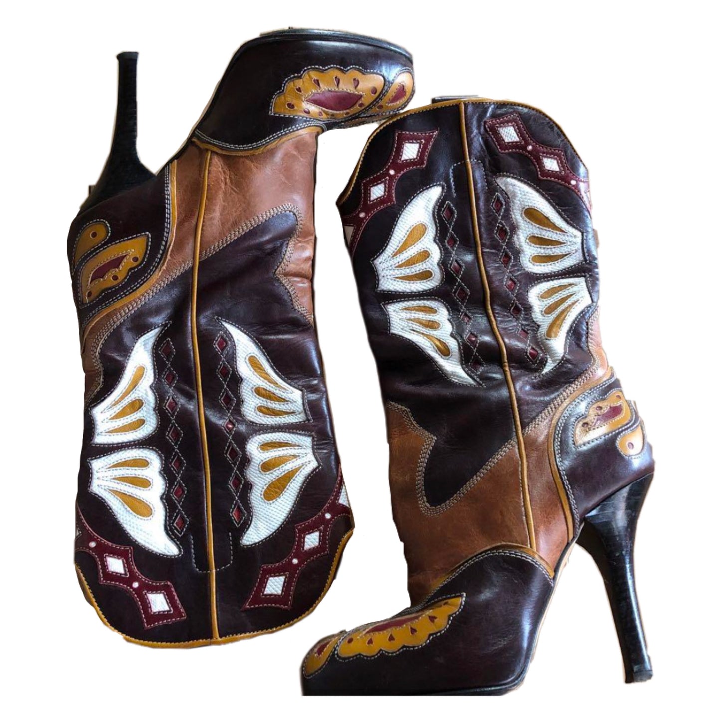 Dolce & Gabbana Cowboy High Heel Boots