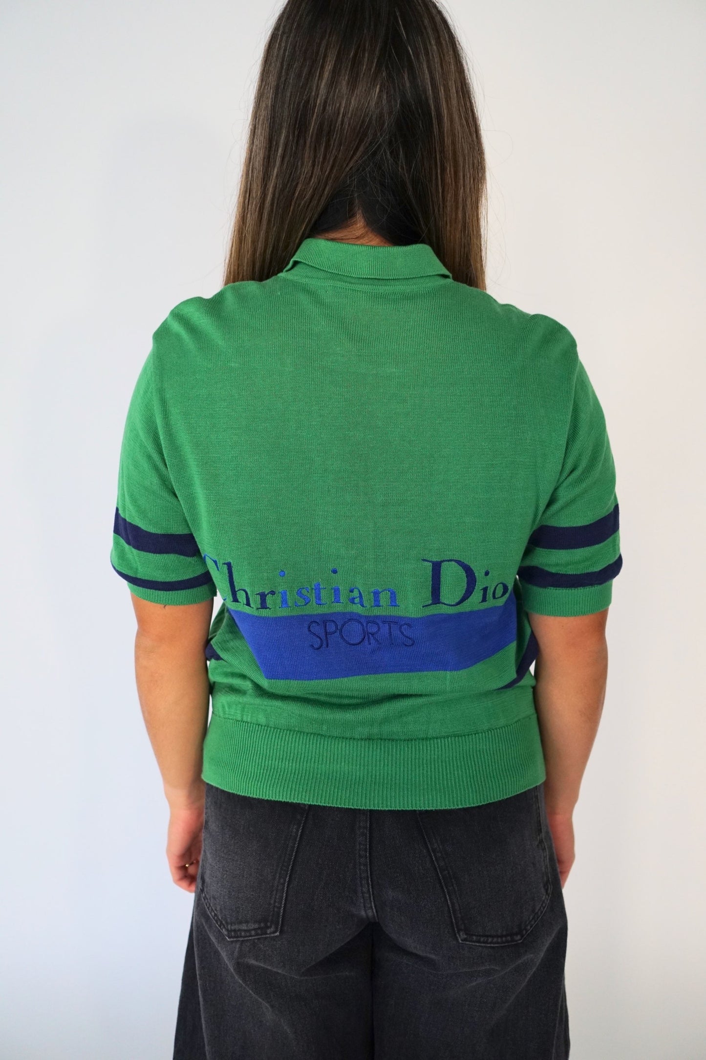 Christian Dior Sports Back Logo Knit Polo