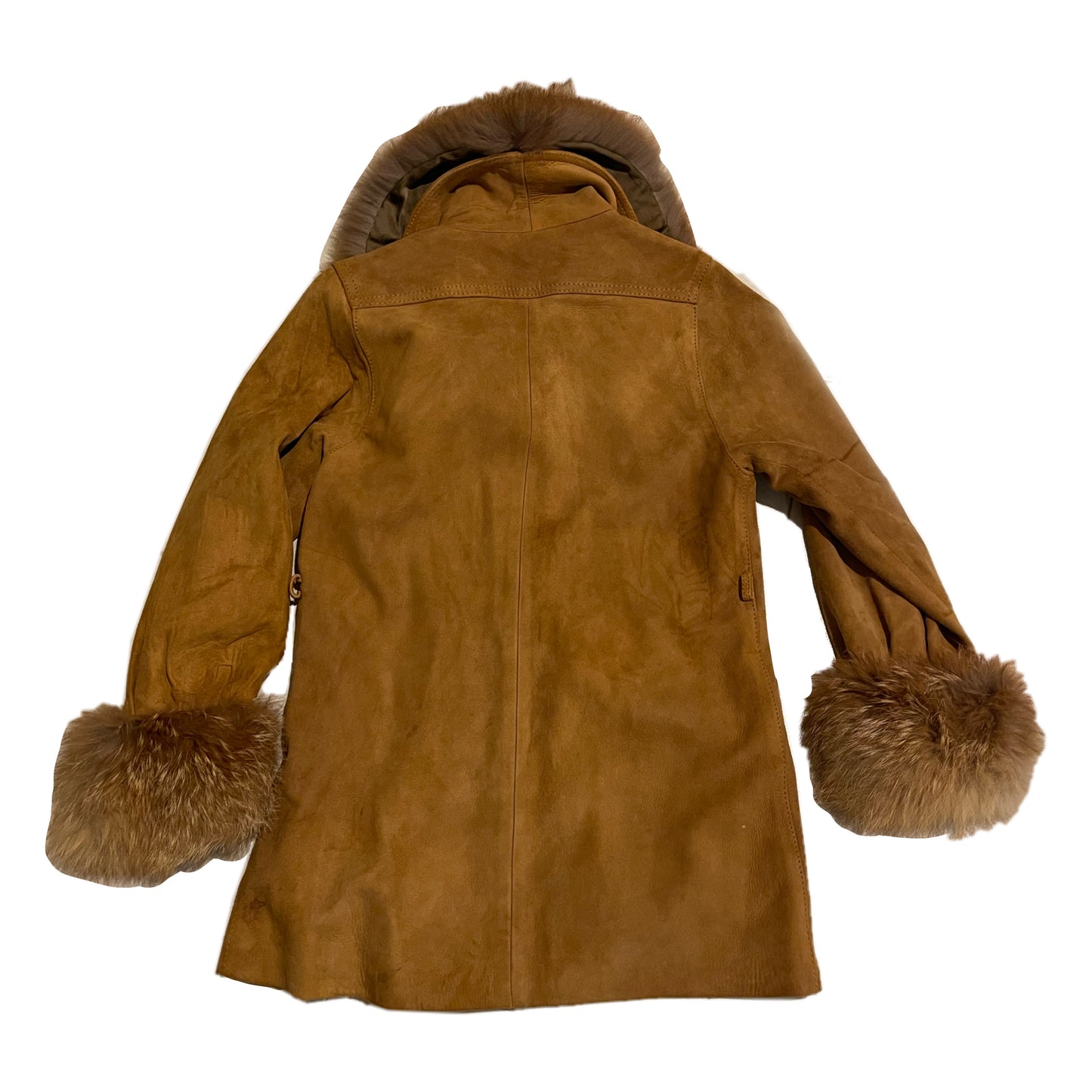 Yves Saint Laurent Suede Fur Coat