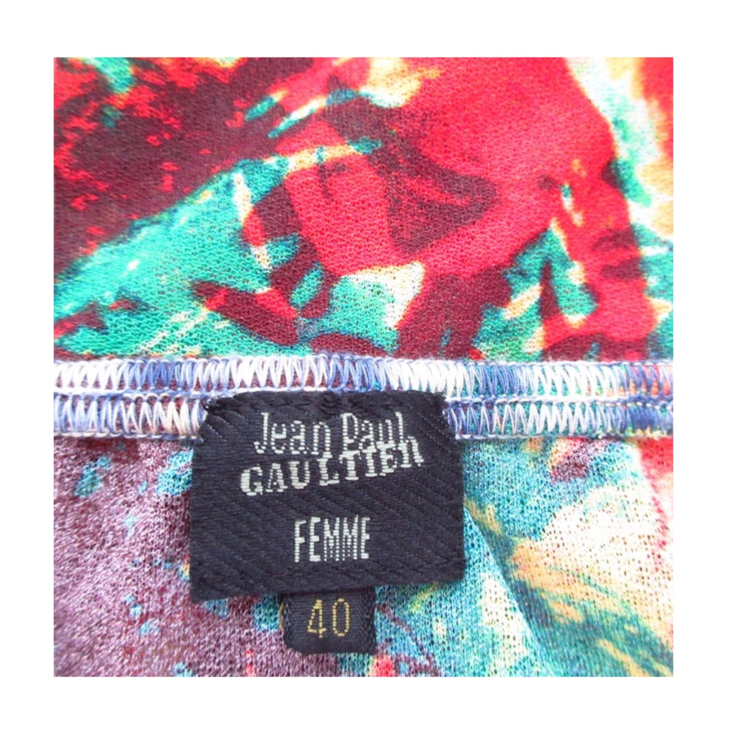 Jean Paul Gaultier Islander Girl Holographic Flare Skirt