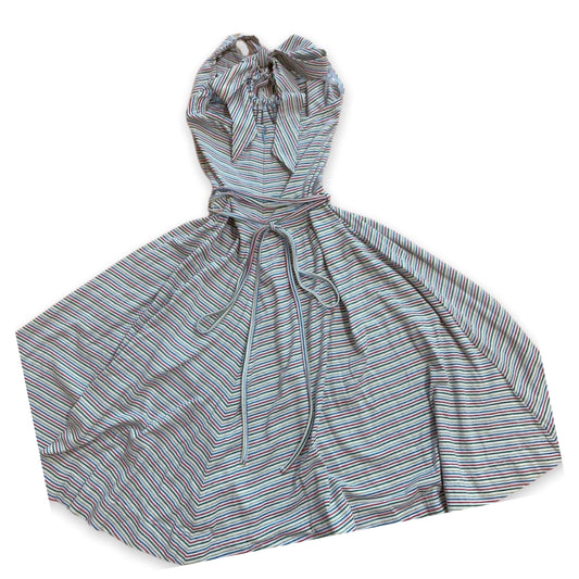 Vivienne Westwood Stripe Sless Halterneck Aline Midi Dress