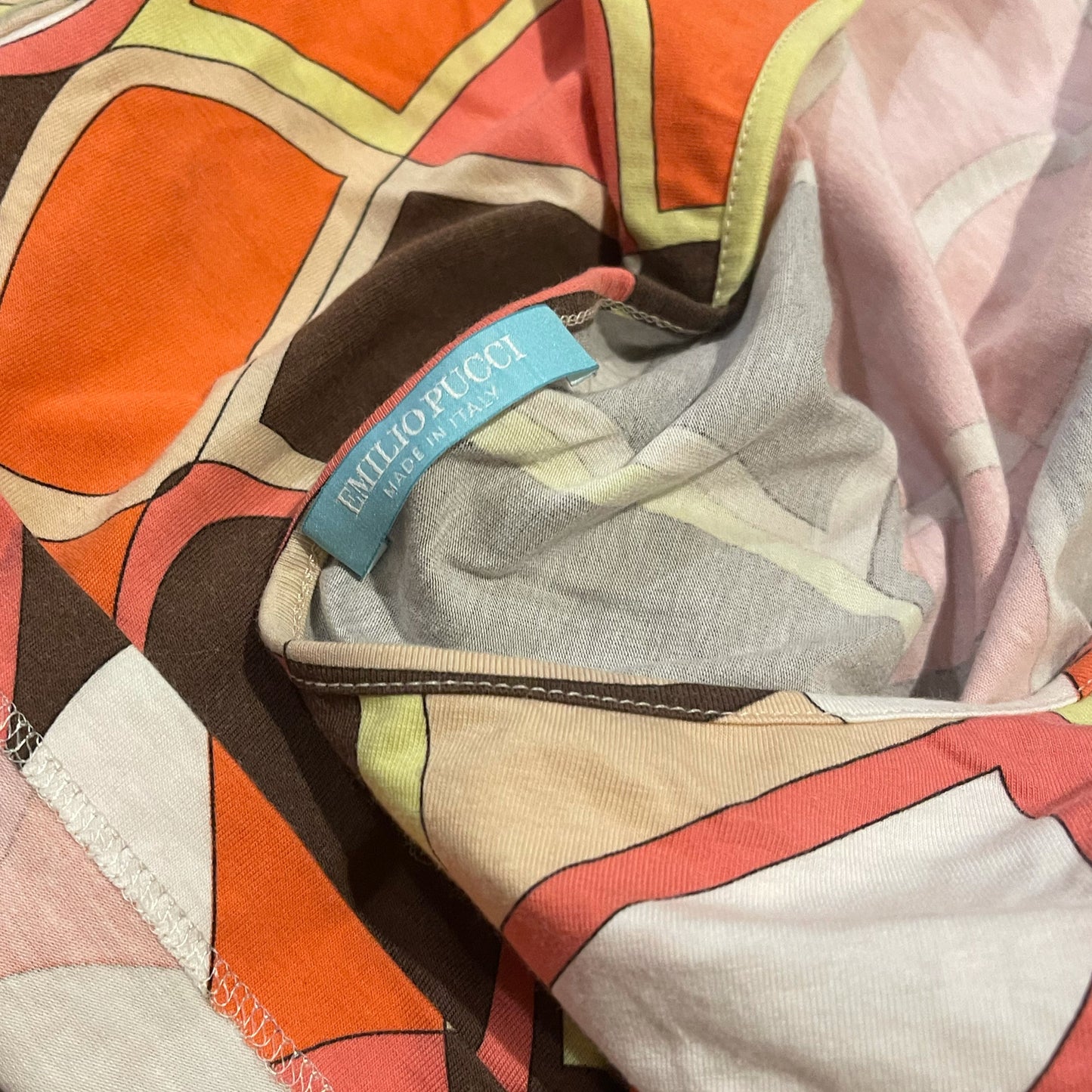 Emilio Pucci Multi Print Halterneck Cami Top