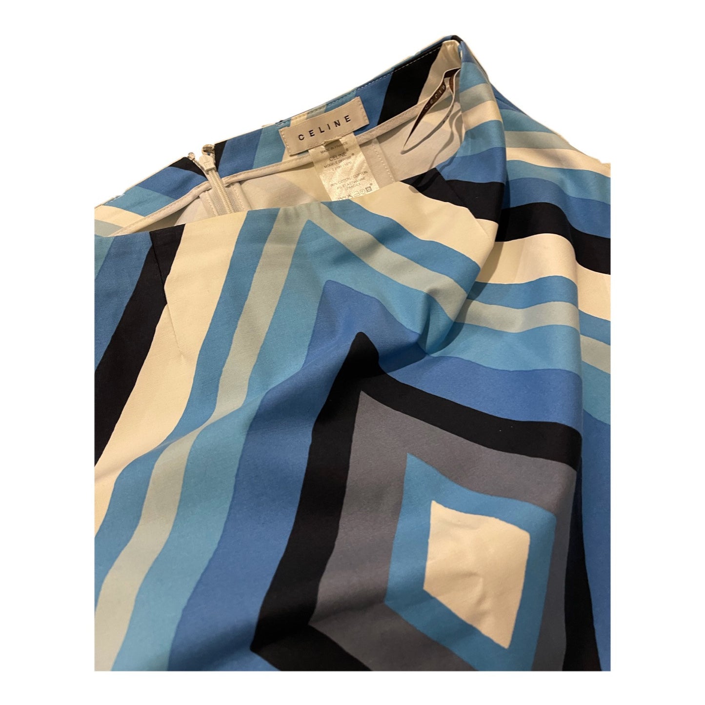 Celine Diamond Stripe Skirt