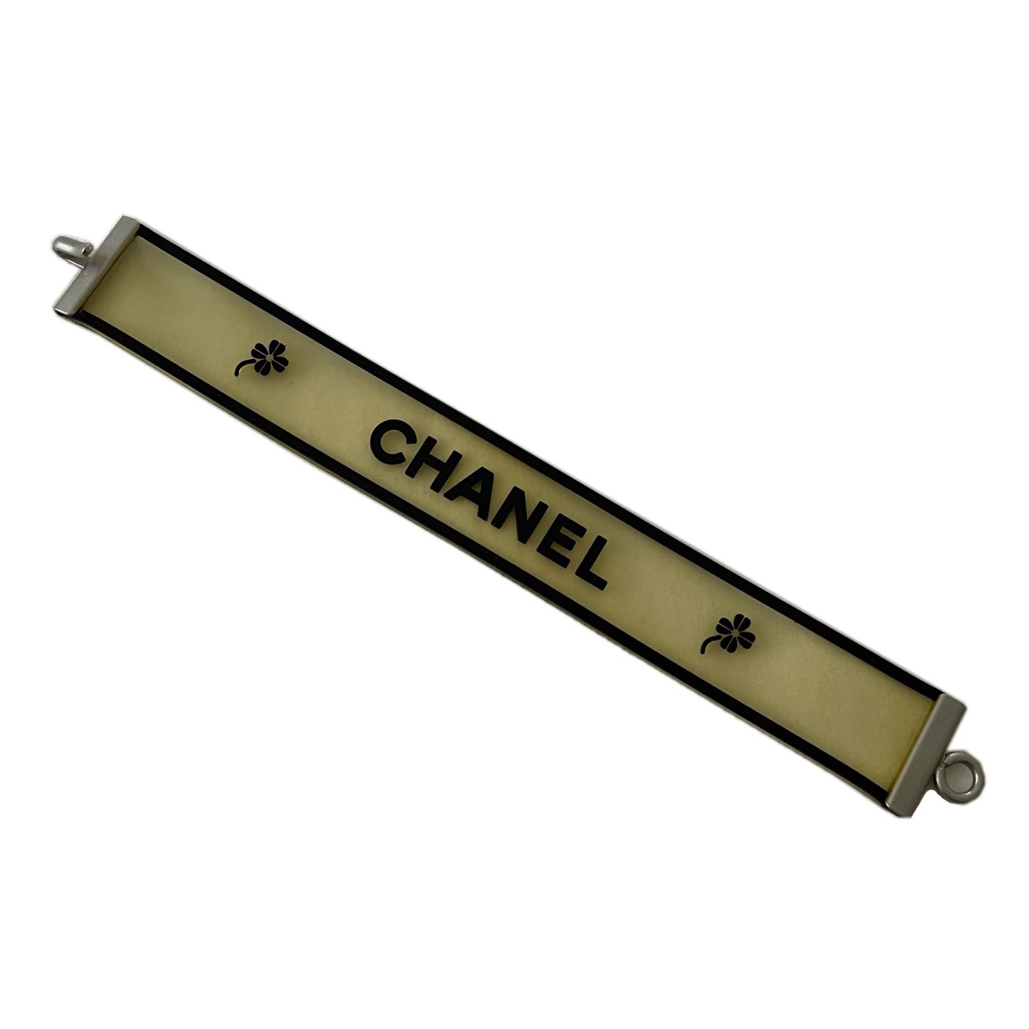 Chanel Rubber Logo Bangle Bracelet