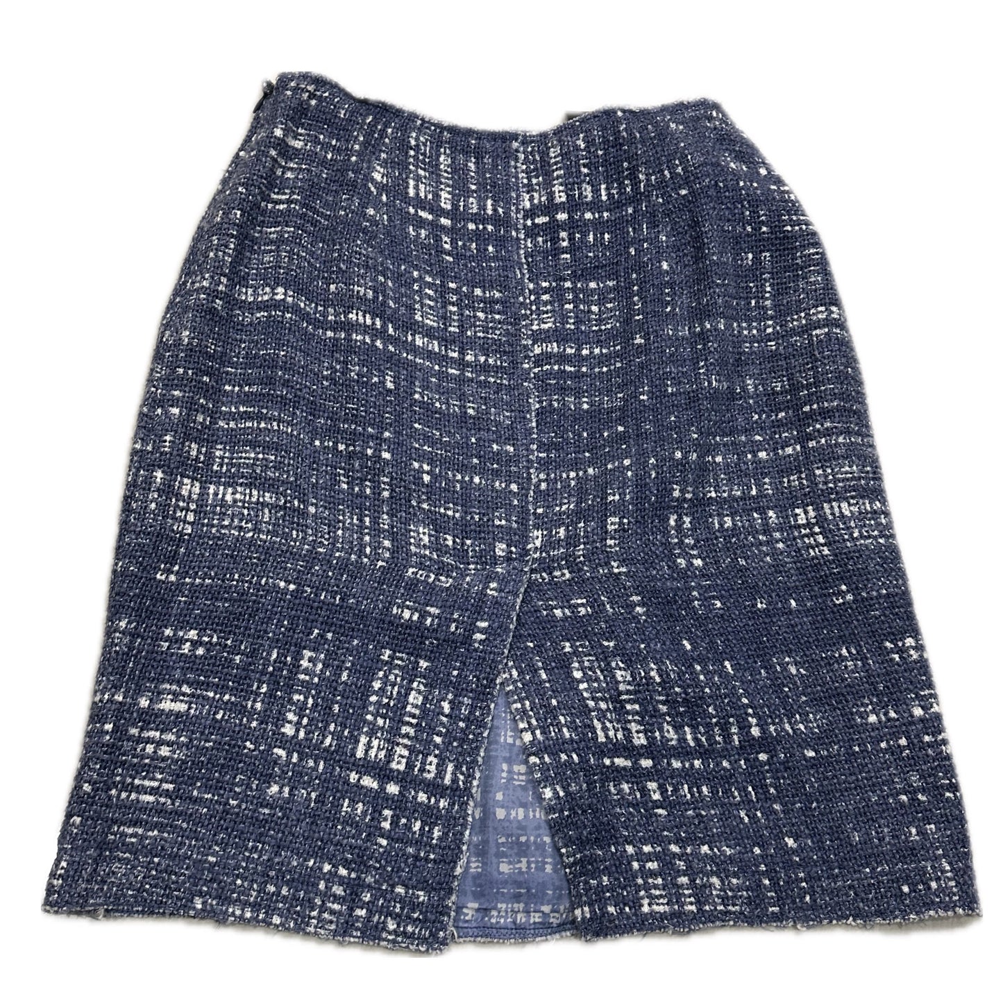 Prada Sketch Cotton Grid Pencil Skirt W Slit