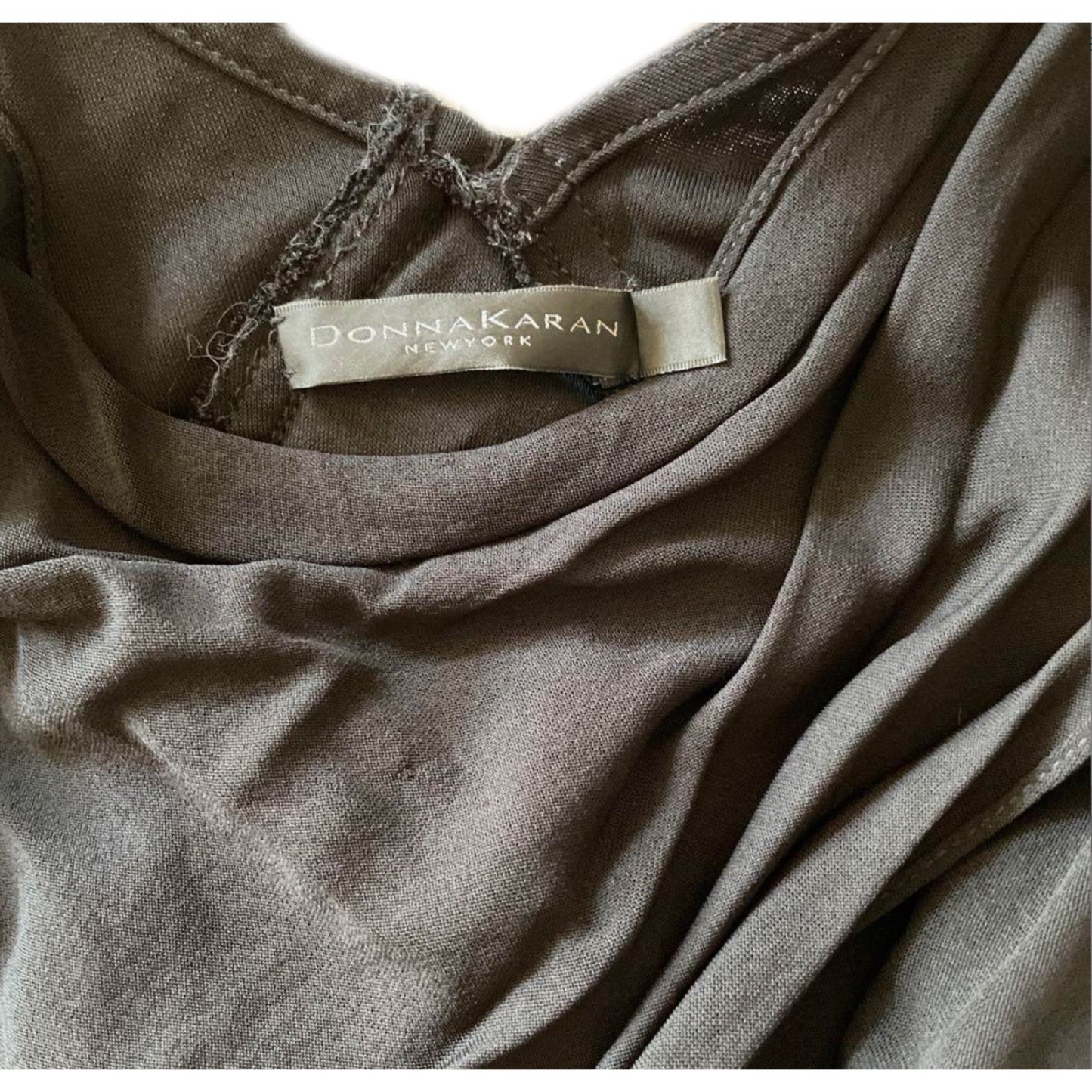 DKNY Evening Drape Cowl Neck Maxi Dress