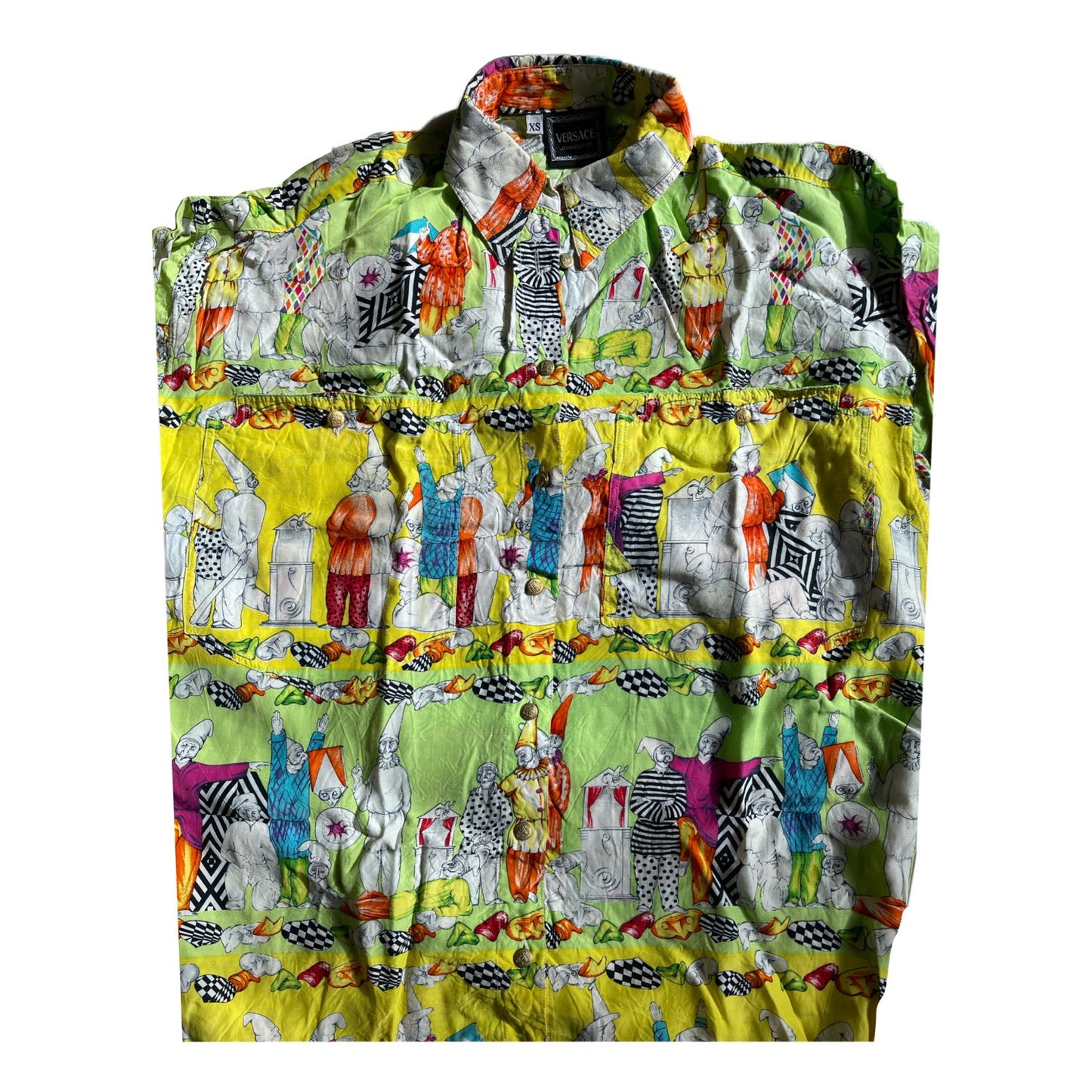 Versace Jeans Couture Circus Line Up Print LS Shirt