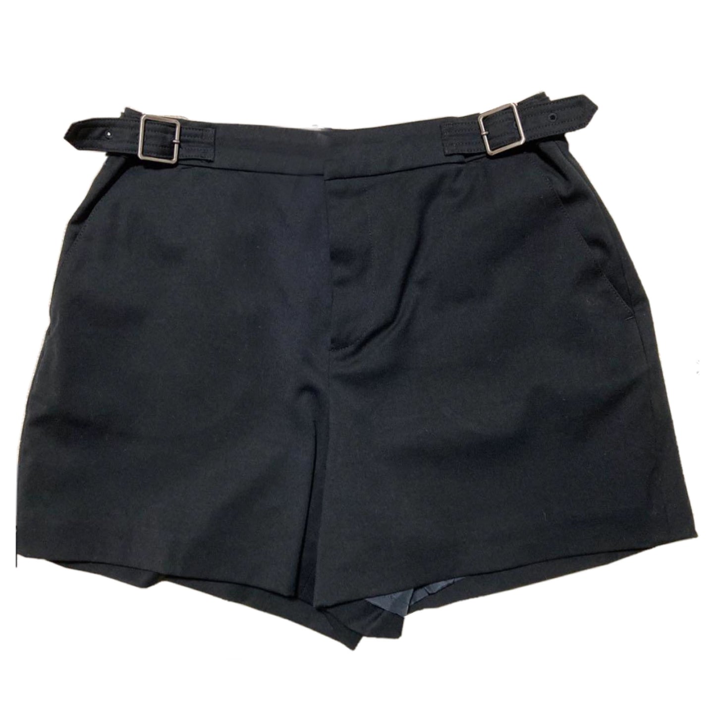 Burberry London Double Buckle Waist High Waist Shorts