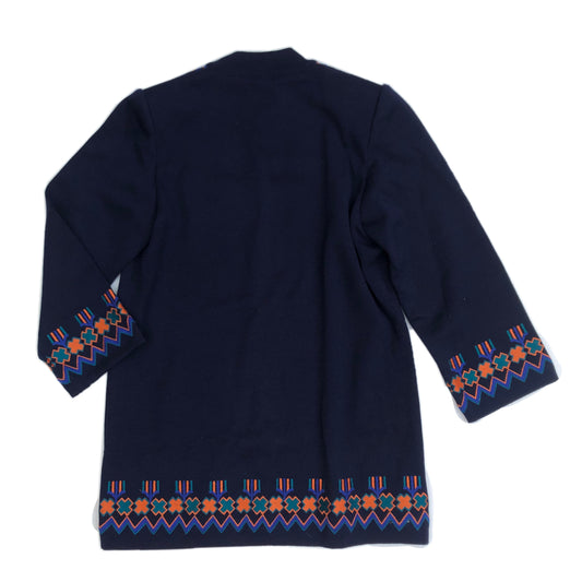 Yves Saint Laurent Moroccan Style Knit Zip Cardigan