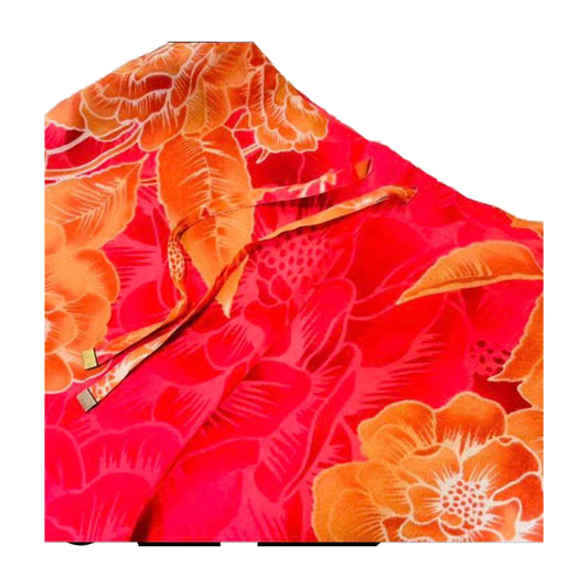 Kenzo Jungle Floral Silk Wide Leg Pants