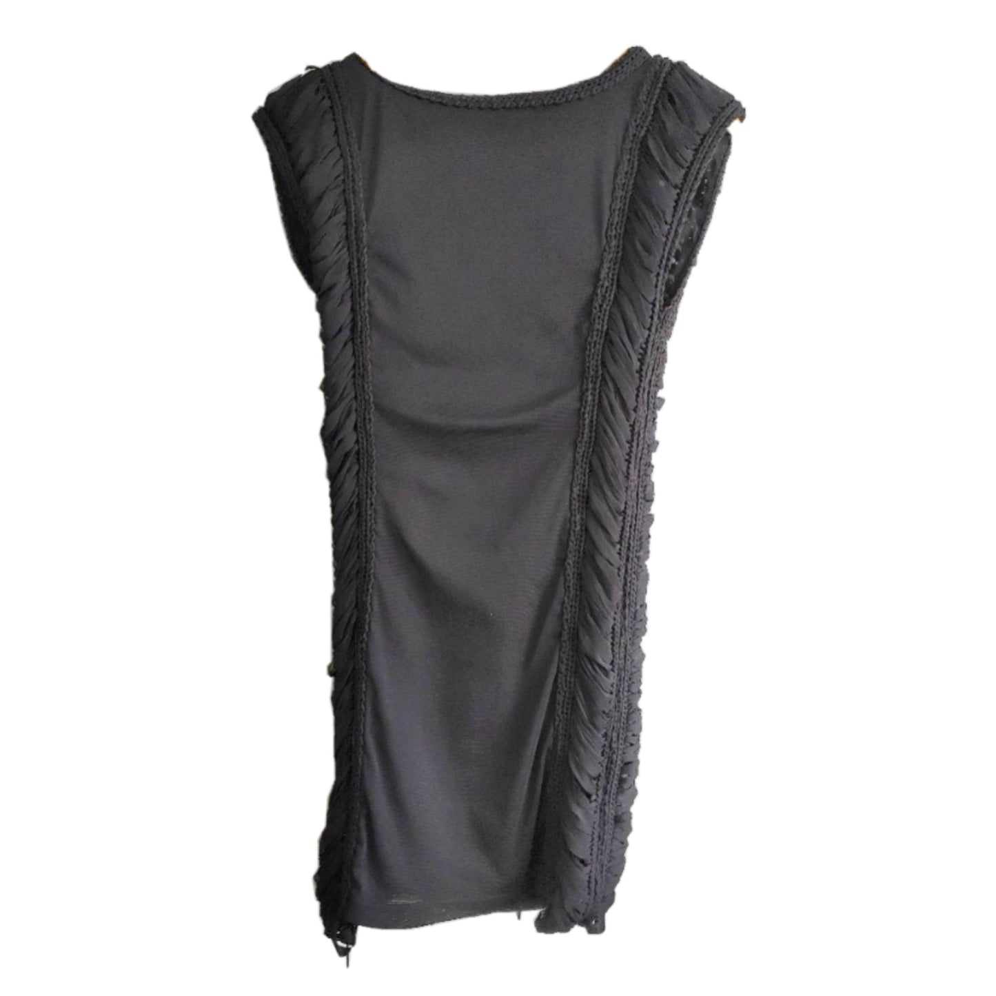 Jean Paul Gaultier Mesh Braided Lace Up Tank Dress