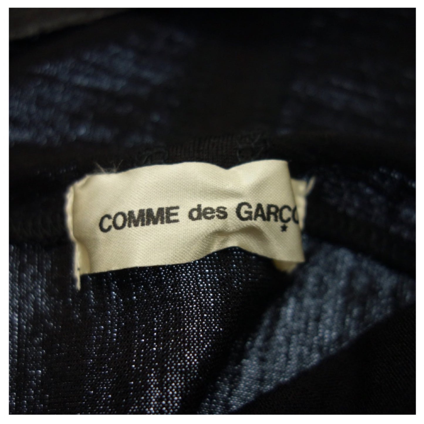 Comme Des Garcons Turtleneck Cropped Slit Neck LS Top