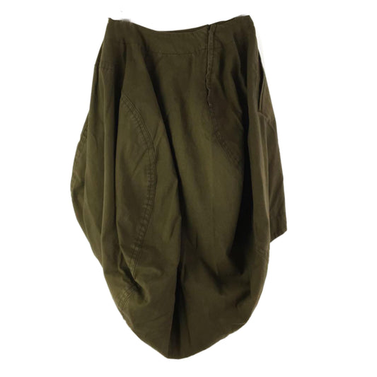 Comme Des Garcons Khaki Cotton Bubble Skirt