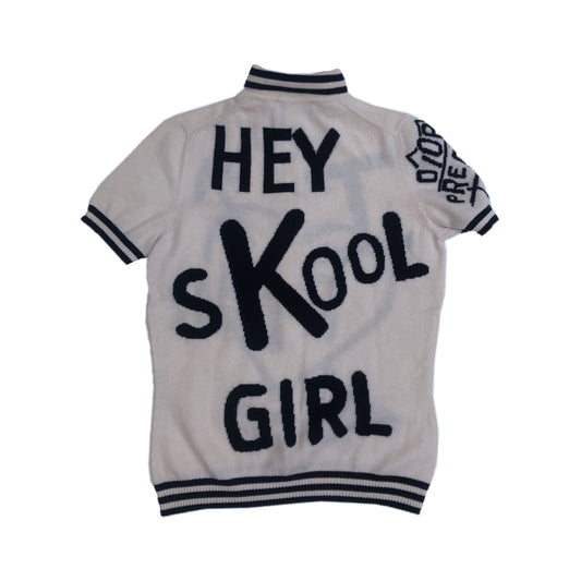 Christian Dior I Love Dior Skool Girl Short Sleeve Knit Polo