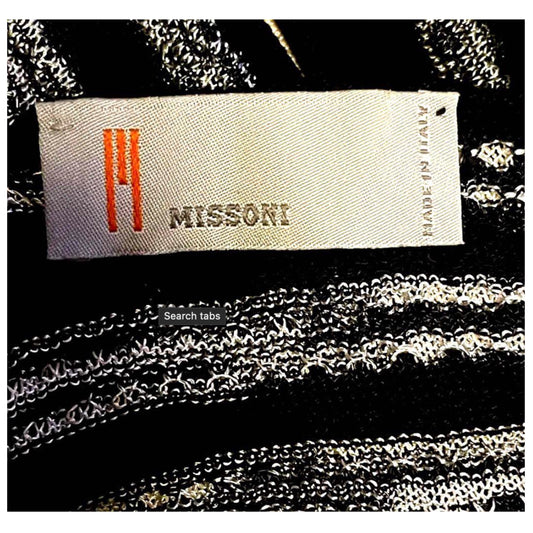 Missoni V Neck Knit Bell Sleeve Tunic