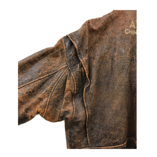 Avirex Leather G-1 Aviator Cracked Leather Jacket