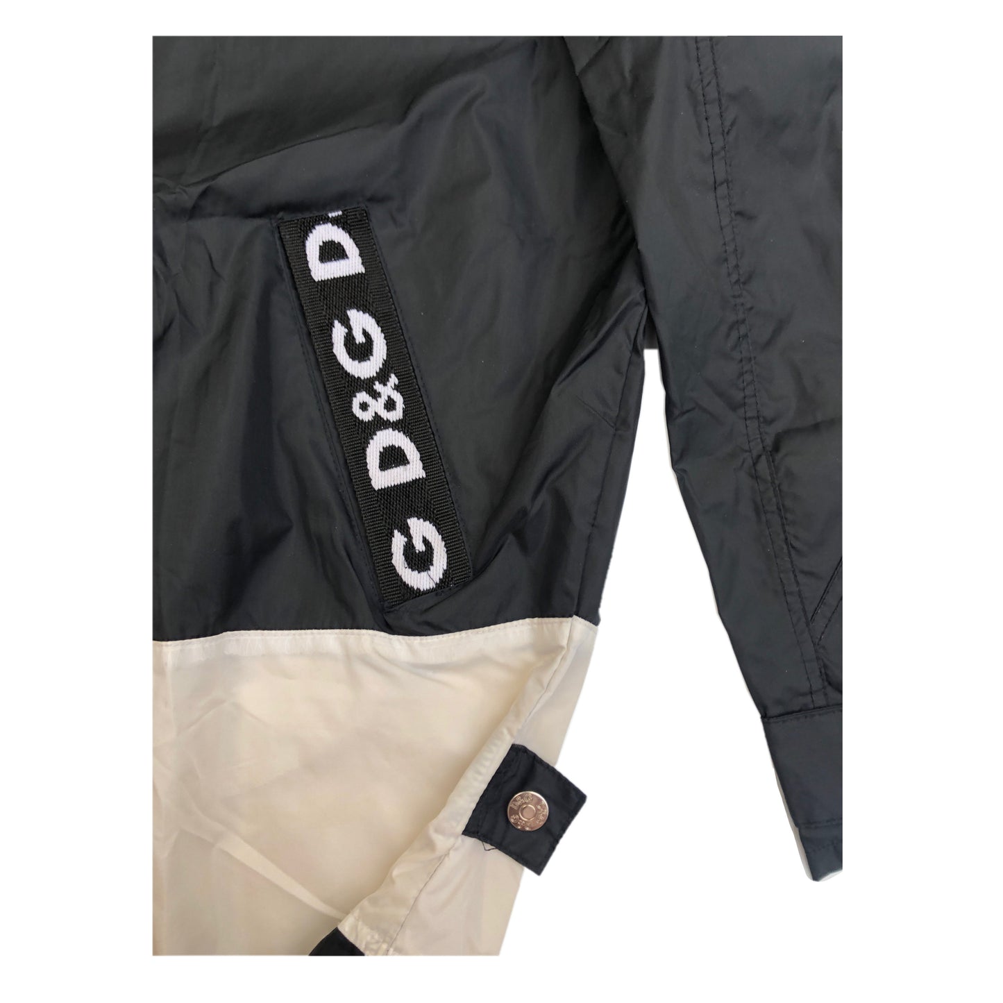 Dolce & Gabbana Black/White Anorak Parka Jacket