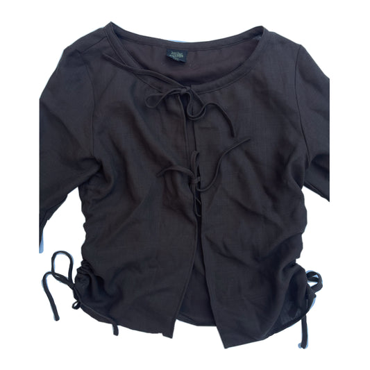 Jean Paul Gaultier Tie Up SS Ruffle Blouse