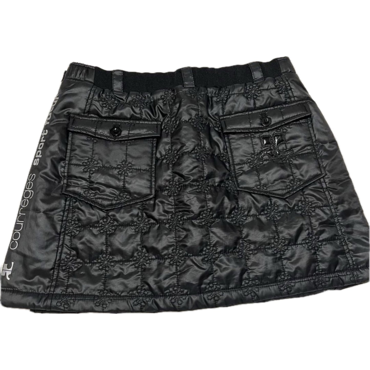 Courreges Mini Nylon Puffer Quilted Skirt