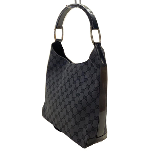 Gucci Monogram Canvas Leather Shoulder Strap Handbag
