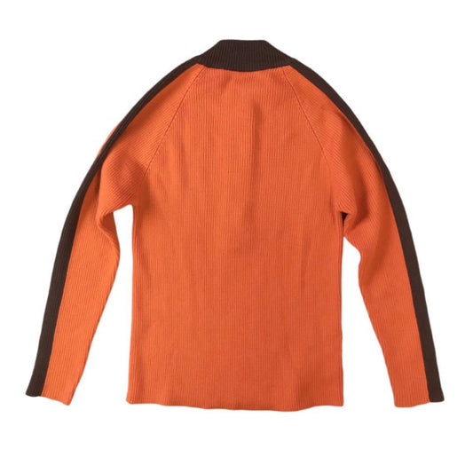 Christian Dior Miss Dior Half Button Down Logo LS Knit