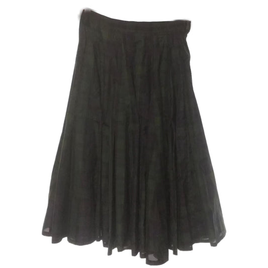 Tricot Comme Des Garcons Plaid Nylon Midi Pleat Skirt