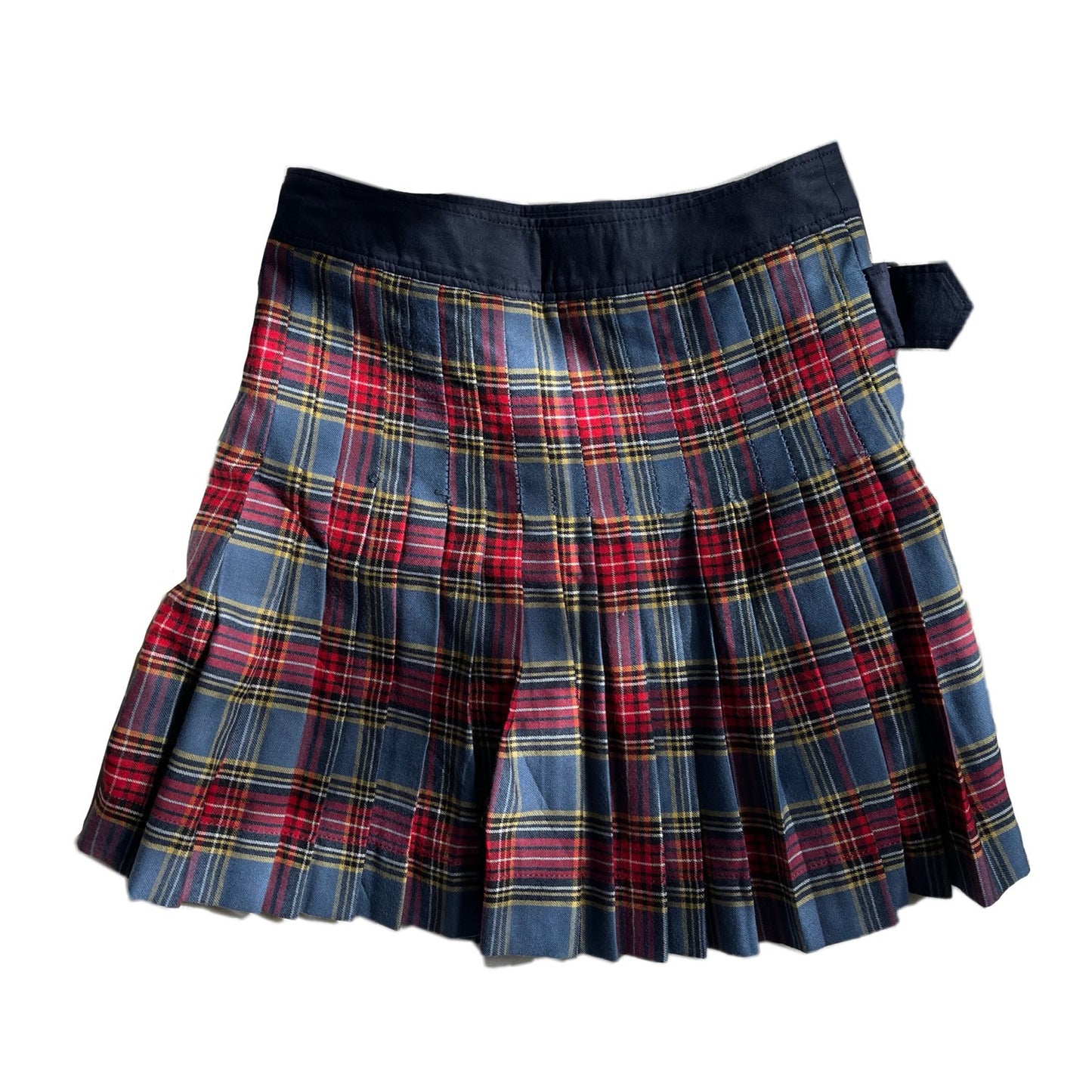 Vivienne Westwood Red Label Checkered Pleated Buckle Mini Skirt