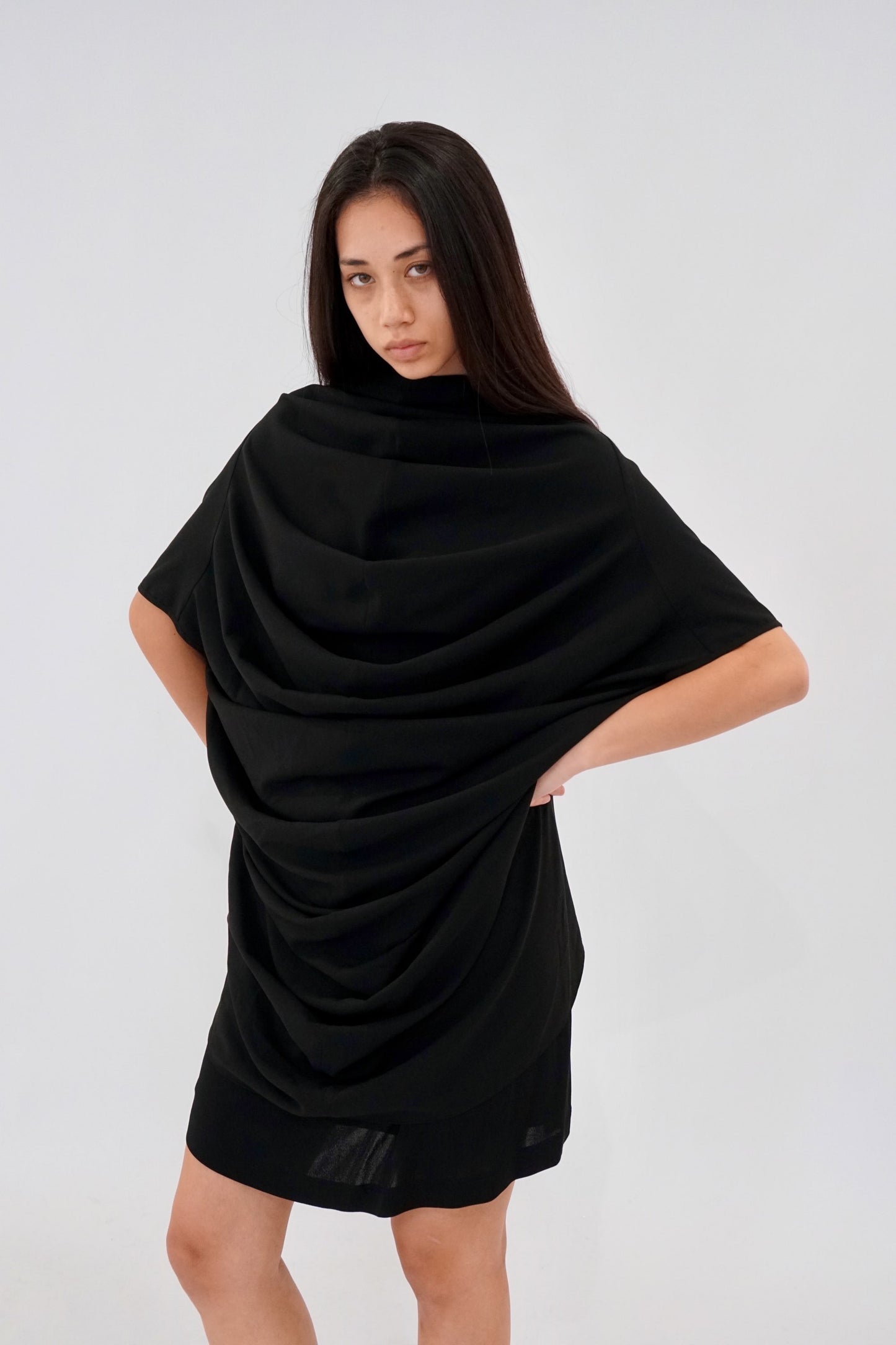 Junya Watanabe Comme Des Garcons Ruched Layered Top Dress