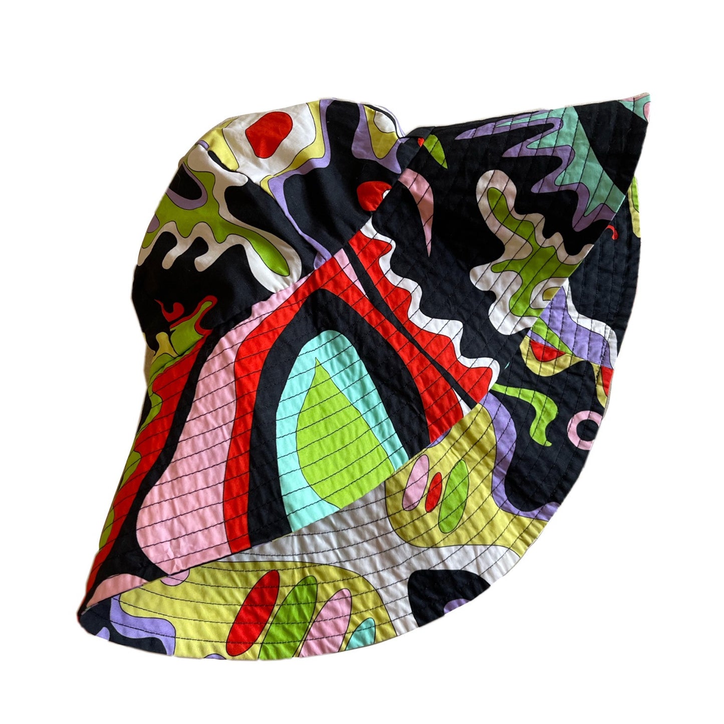 Emilio Pucci Multi Print Wide Brim Bucket Hat