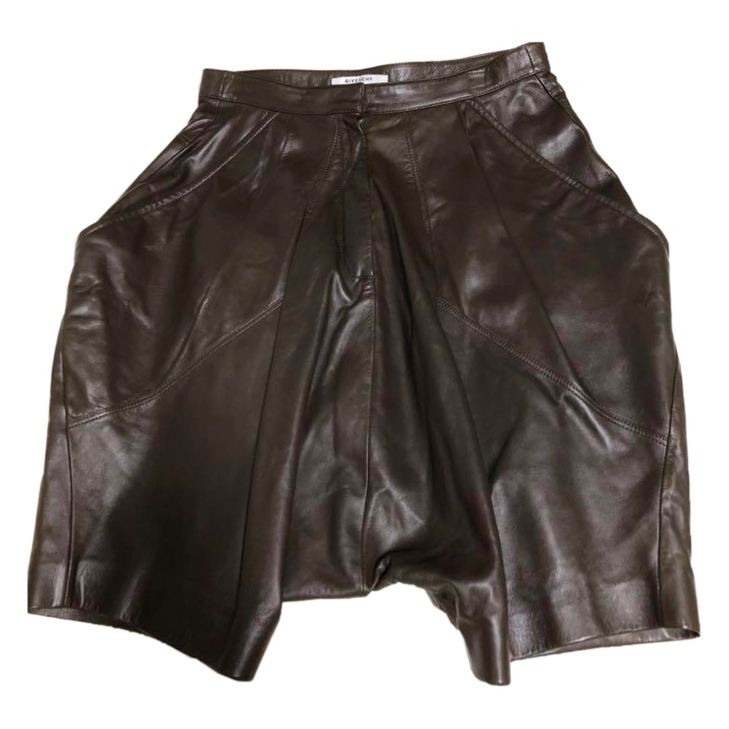 Givenchy Lamb Leather Harem Shorts