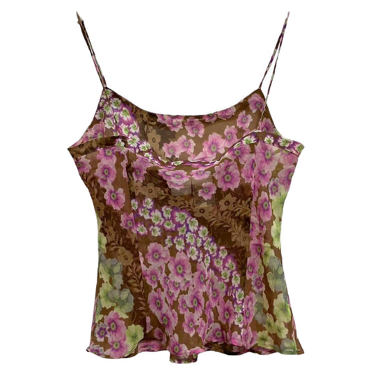 Sportmax Silk Floral Abstract Cami Top