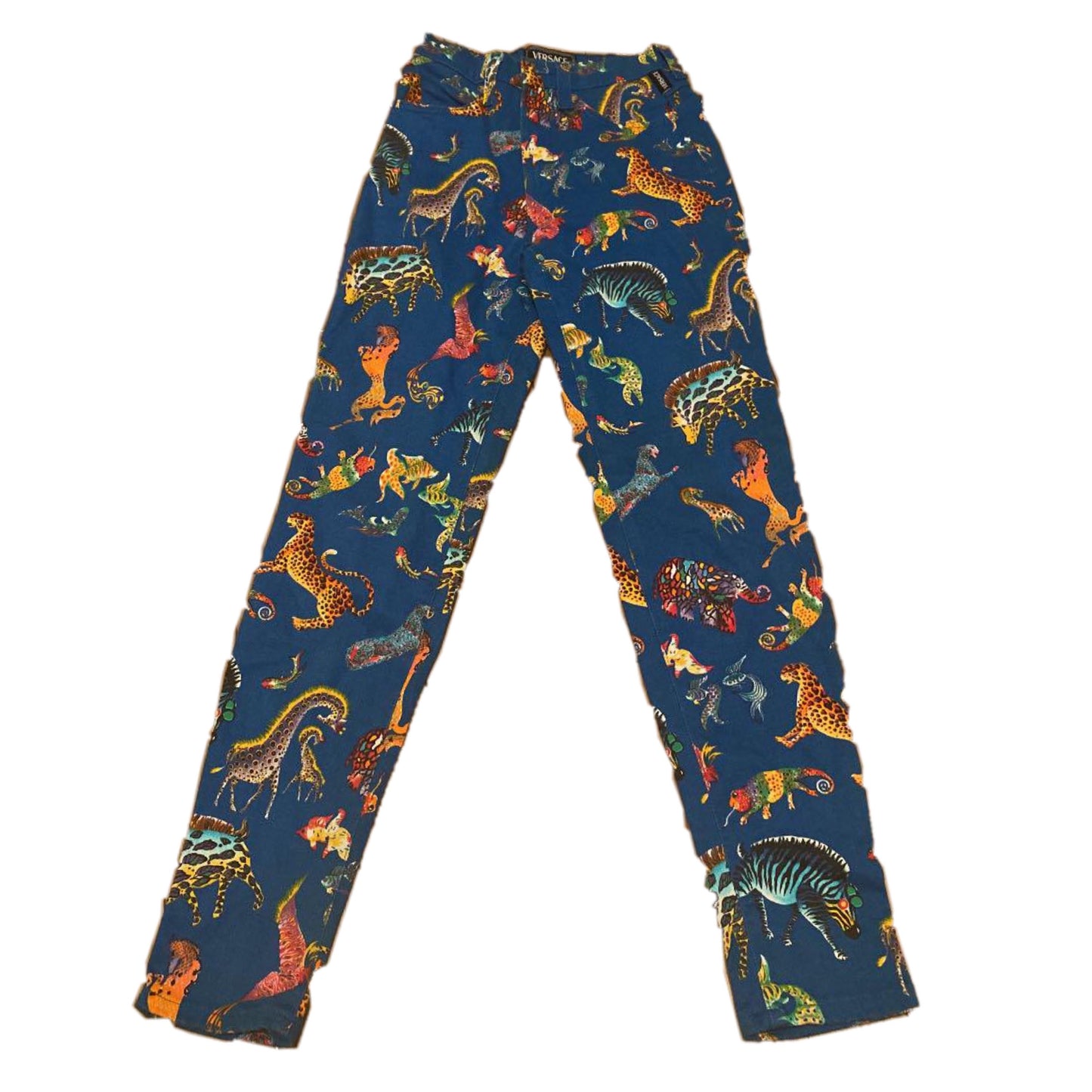 Versace Jeans Couture Safari Animal Print Jeans