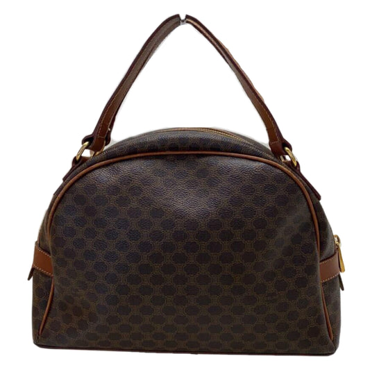 Celine Macadam Leather Monogram Double Strap Handbag