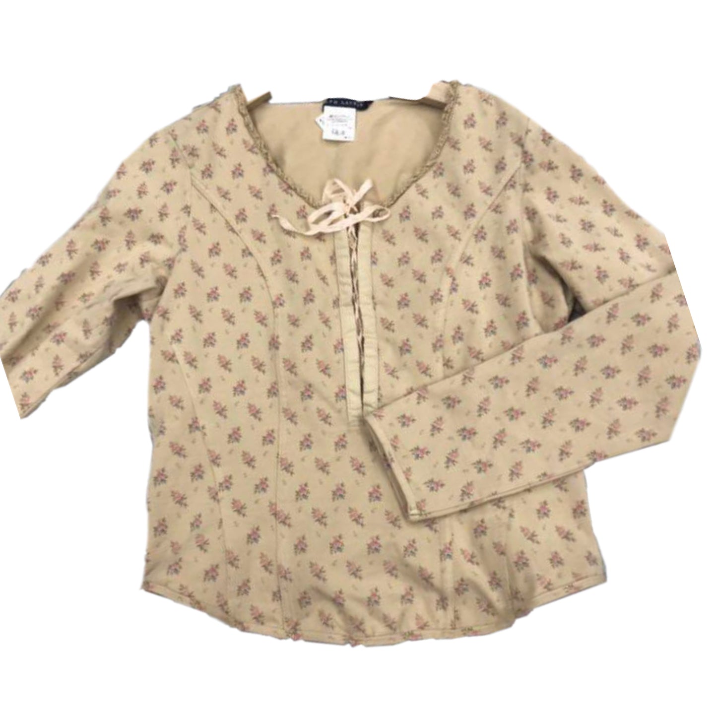 Ralph Lauren Floral Corset LS Top
