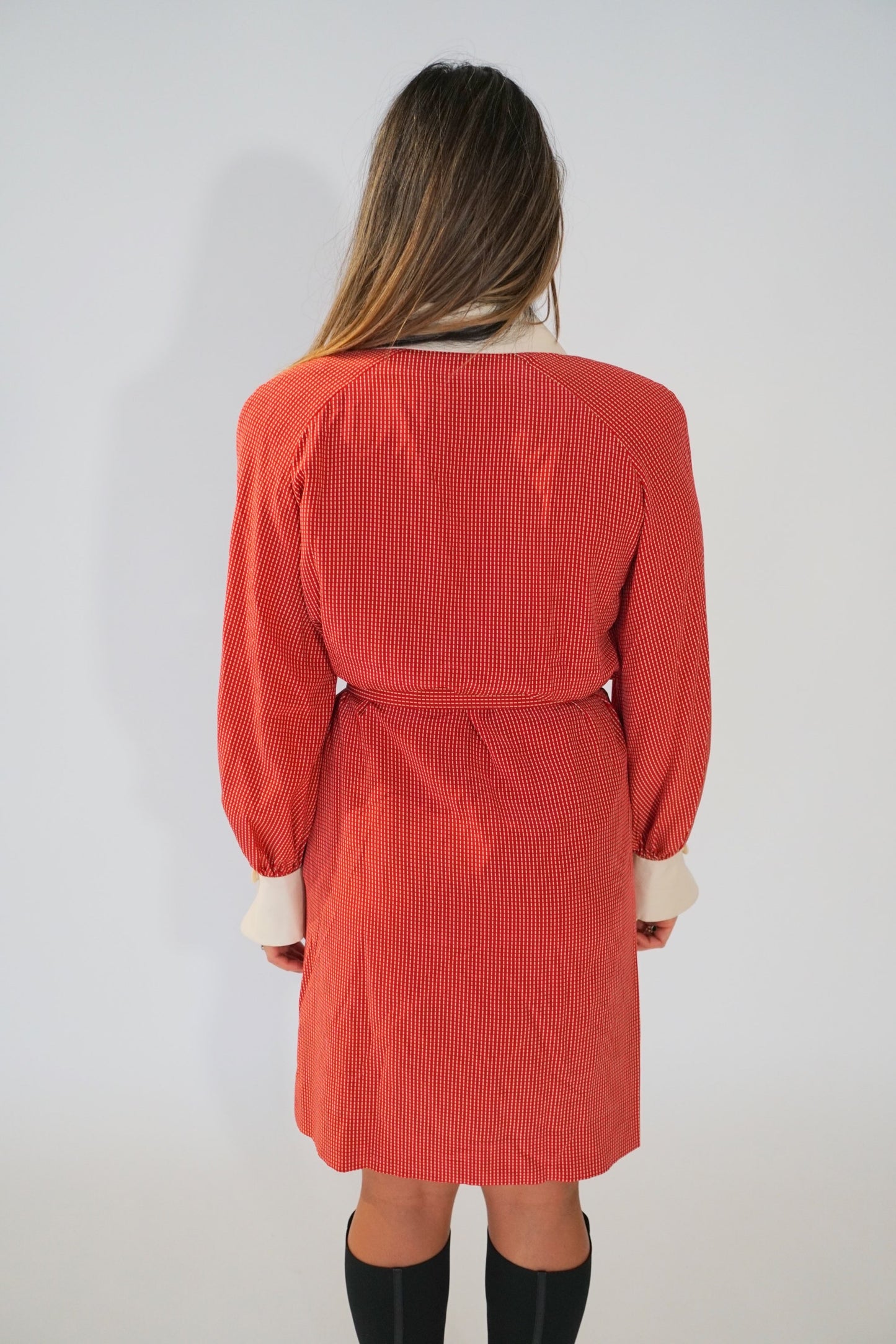 Christian Dior Shoulder Pad TilePrint LS Blazer Dress