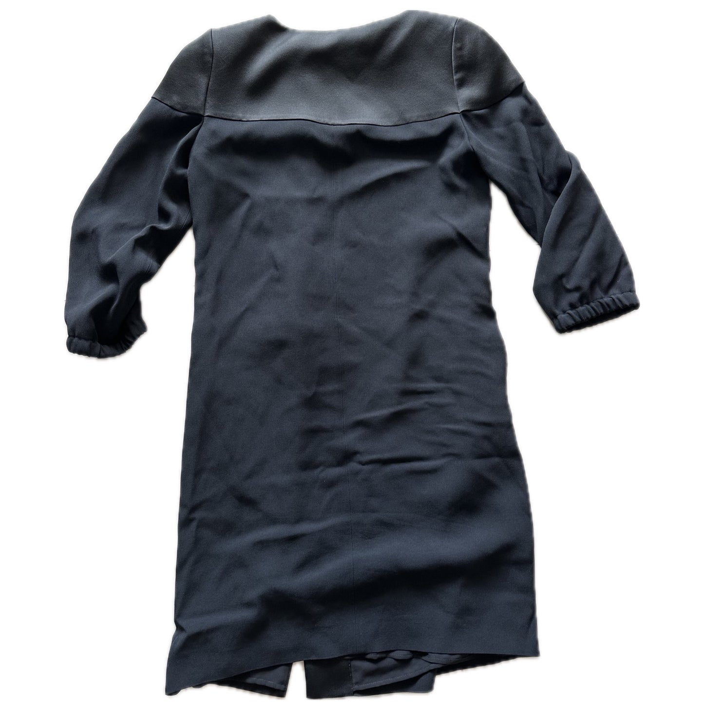Emporio Armani Bow Cuff 3/4 Sleeve Shift Dress