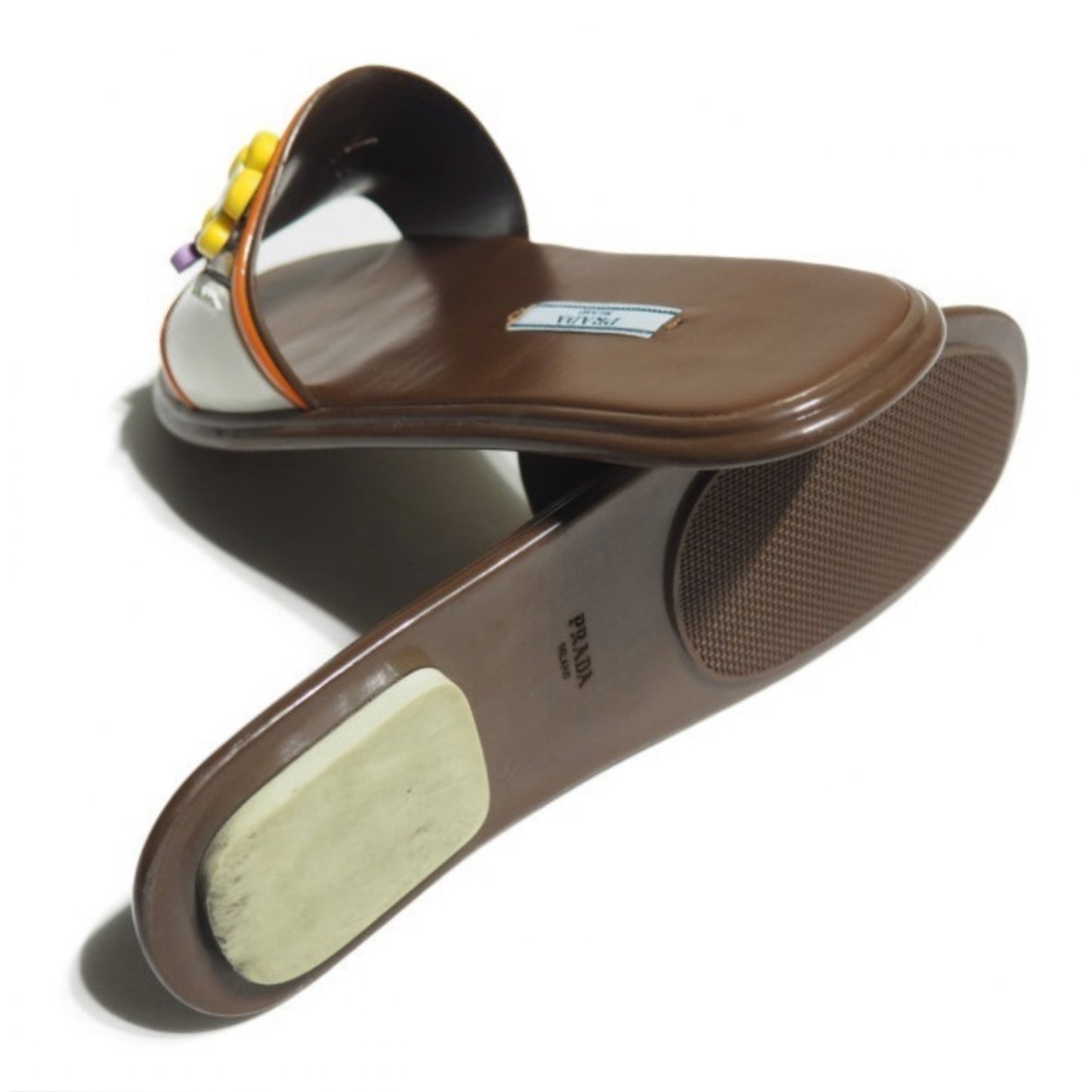 Prada Floral Rubber Slides