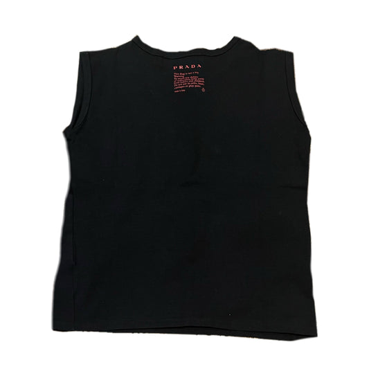 Prada Black Muscle W/ Red Logo Tee