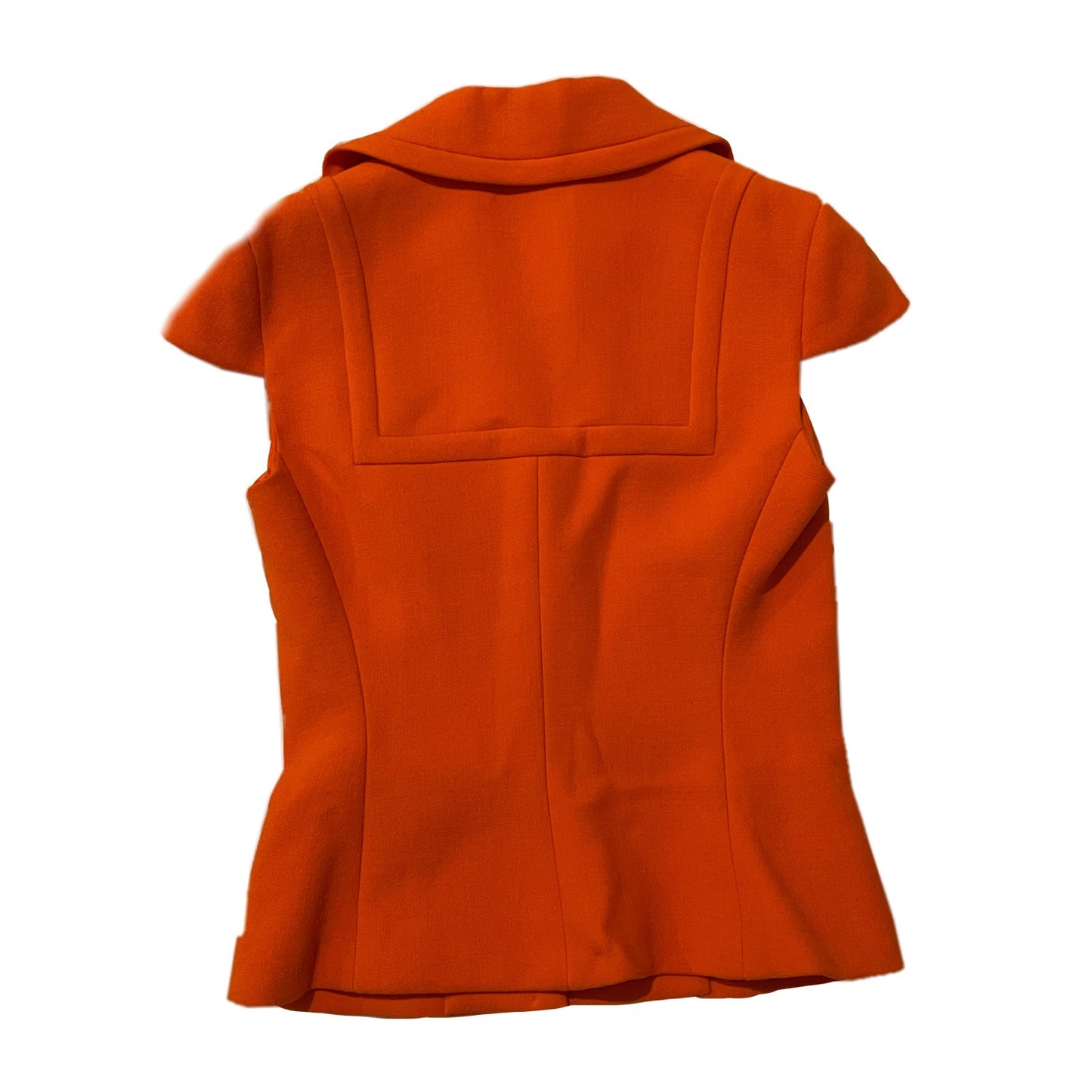 Prada Cap Short Sleeve Half Zip Button Polo Top