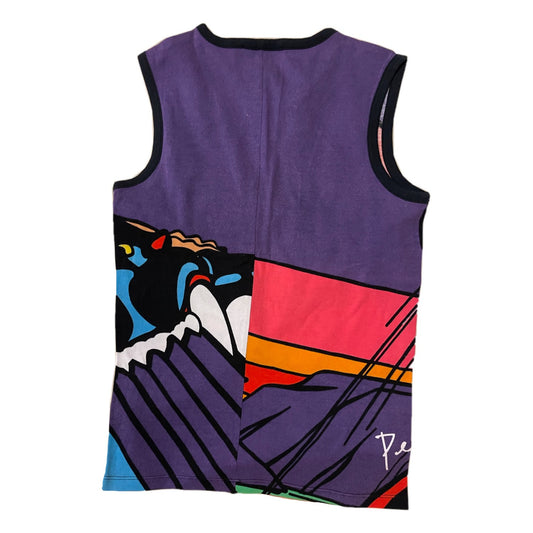 Celine Cartoon Motorbike Logo Tank Top