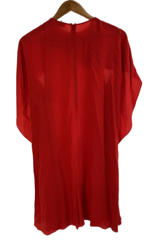 Red valentino Bow Sless Cape Dress