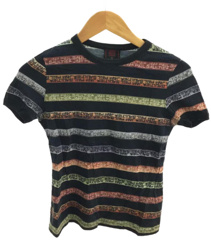 Jean Paul Gaultier Stripe Graffiti Logo Mens Tee
