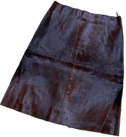 Marni Horse Leather Pony A Line Skirt