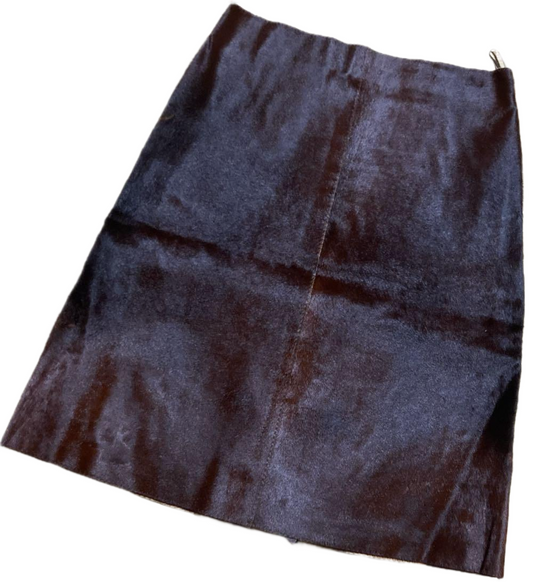 Marni Horse Leather Pony A Line Skirt