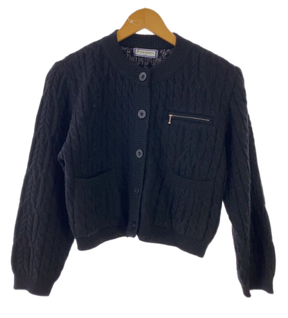 Yves Saint Laurent cable knit Wool Cable knit cardigan