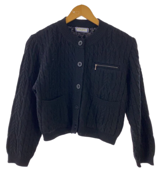 Yves Saint Laurent cable knit Wool Cable knit cardigan