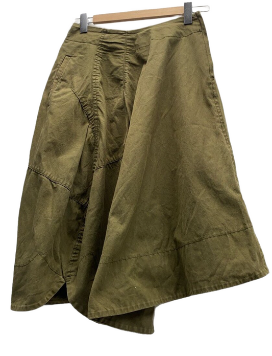 Comme des Garcons Khaki Deformed Bubble Skirt
