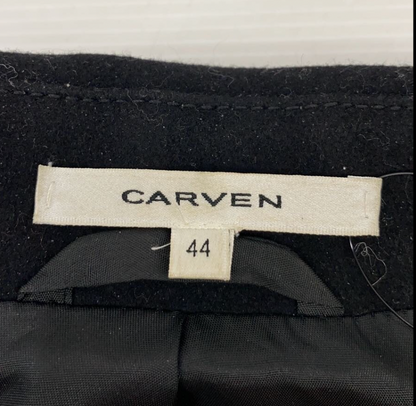 Carven Peak Lapel Wool Coat Sz 44