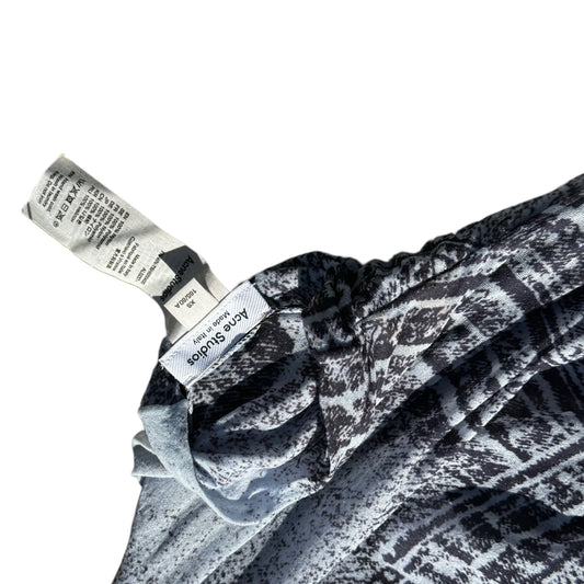 Acne Studios Denim Mesh Mock Neck LS Top