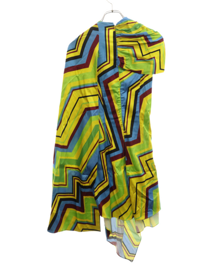 Loewe SS Abstract Print w Scarf Mini Dress